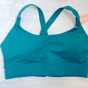 Thirdlove medium green sports bra.